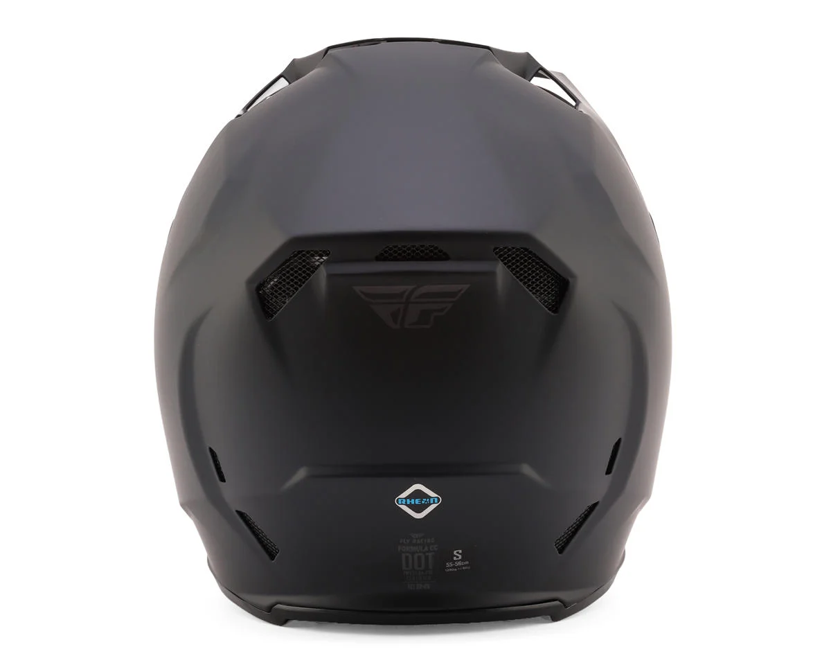 Fly Racing Formula CC Solid Helmet (Matte Black) (S) - view 2